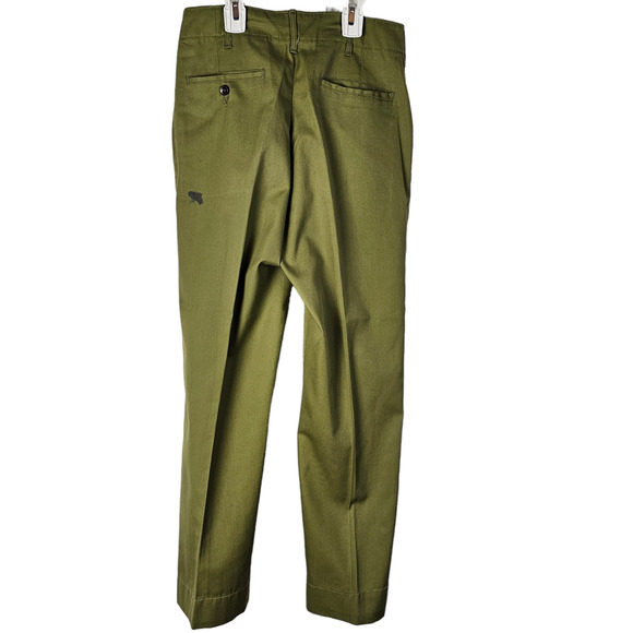 Vintage 1970s Boy Scout green uniform slacks pants - Picture 5 of 7